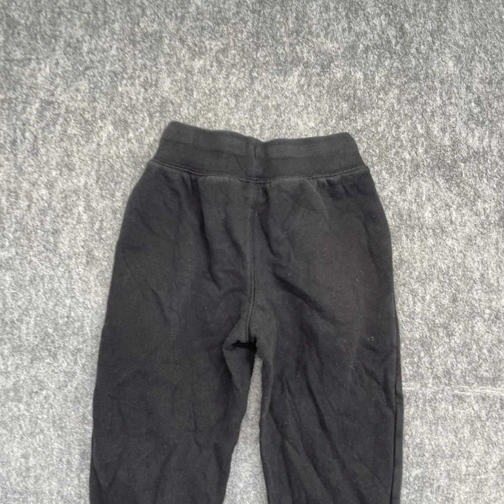 Gap Sweatpants Kids  XS Jogger Bundle Gray Black Fleece 2 Pack